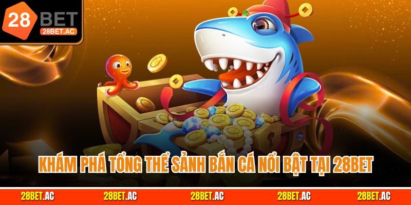 Khám phá tổng thể sảnh bắn cá nổi bật tại 28bet